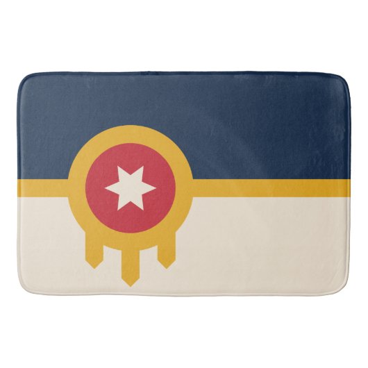 Vlag van Tulsa (Oklahoma) Badmat (Voorkant)