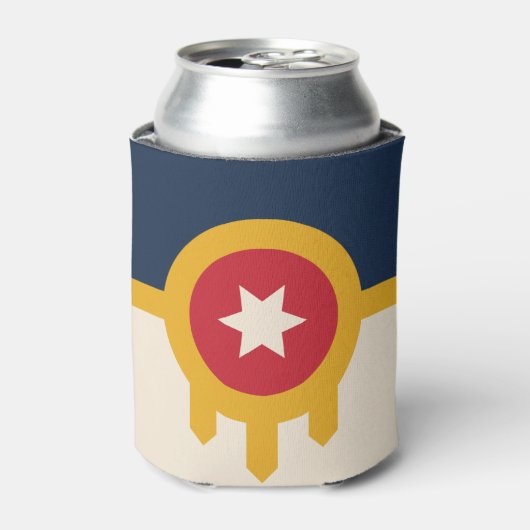 Vlag van Tulsa, Oklahoma Blikjeskoeler (Blikje Voorkant)