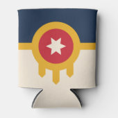 Vlag van Tulsa, Oklahoma Blikjeskoeler (Voorkant)