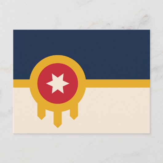 Vlag van Tulsa (Oklahoma) Briefkaart (Voorkant)