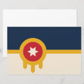 Vlag van Tulsa (Oklahoma) Briefpapier (Voorkant / Achterkant)
