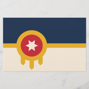 Vlag van Tulsa (Oklahoma) Briefpapier