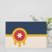 Vlag van Tulsa (Oklahoma) Briefpapier (Staand voorkant)