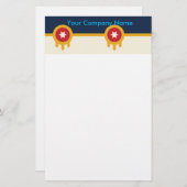 Vlag van Tulsa, Oklahoma Briefpapier (Voorkant / Achterkant)