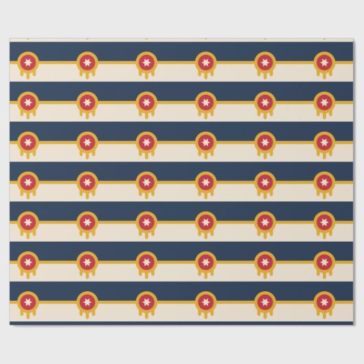 Vlag van Tulsa, Oklahoma Cadeaupapier (Vlak)