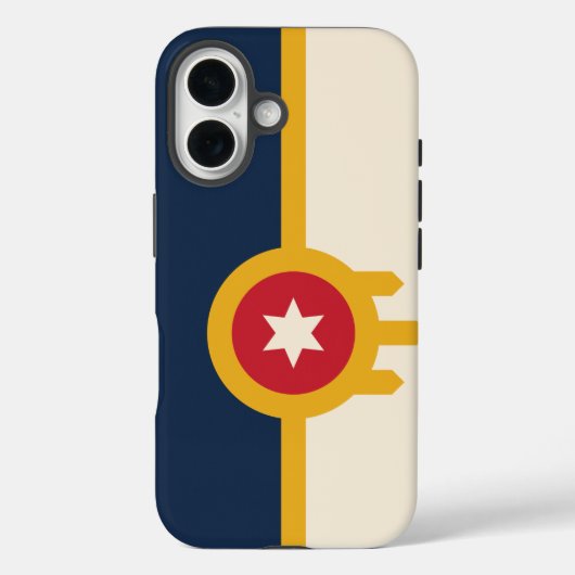 Vlag van Tulsa, Oklahoma Case-Mate iPhone Case (Achterkant)