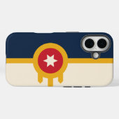 Vlag van Tulsa, Oklahoma Case-Mate iPhone Case (Achterkant (horizontaal))