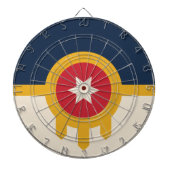 Vlag van Tulsa (Oklahoma) Dartbord (Voorkant)