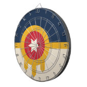 Vlag van Tulsa, Oklahoma Dartbord (Voorkant Rechts)