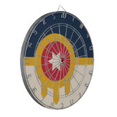 Vlag van Tulsa, Oklahoma Dartbord (Voorkant Links)