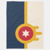 Vlag van Tulsa (Oklahoma) Fleece Deken (Voorkant)