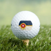 Vlag van Tulsa (Oklahoma) Golfballen (Insitu Shirt)