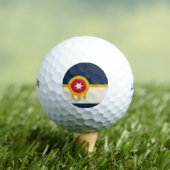 Vlag van Tulsa, Oklahoma Golfballen (Insitu Shirt)