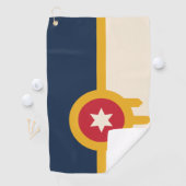 Vlag van Tulsa, Oklahoma Golfhanddoek (Insitu)