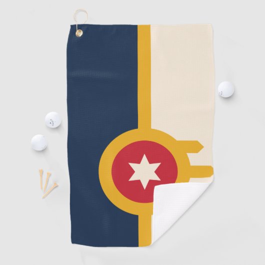 Vlag van Tulsa, Oklahoma Golfhanddoek (Insitu)