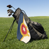Vlag van Tulsa, Oklahoma Golfhanddoek (Groen)