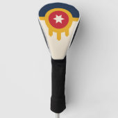 Vlag van Tulsa, Oklahoma Golfheadcover (Voorkant)