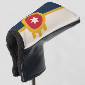 Vlag van Tulsa, Oklahoma Golfheadcover (3/4 voorkant)