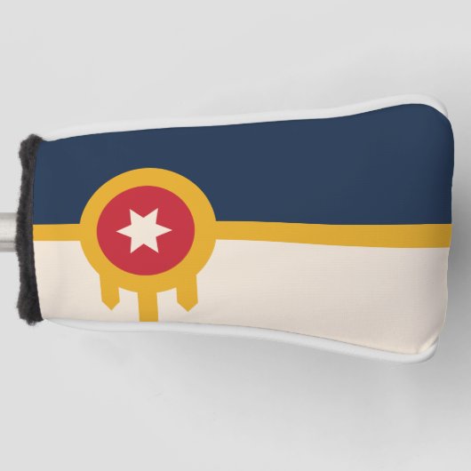 Vlag van Tulsa, Oklahoma Golfheadcover (Voorkant)