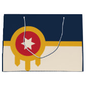 Vlag van Tulsa, Oklahoma Groot Cadeauzakje (Voorkant)