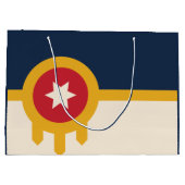 Vlag van Tulsa, Oklahoma Groot Cadeauzakje (Achterkant)