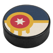 Vlag van Tulsa, Oklahoma Hockey Puck (3/4)