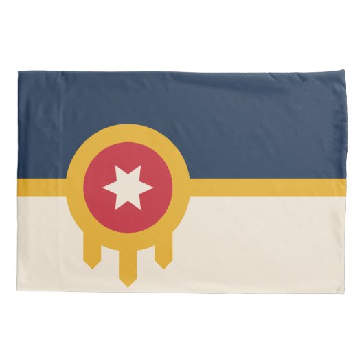 Vlag van Tulsa (Oklahoma) Kussensloop (Achterkant)