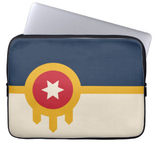 Vlag van Tulsa, Oklahoma Laptop Sleeve