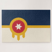 Vlag van Tulsa (Oklahoma) Legpuzzel (Horizontaal)