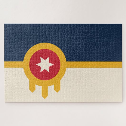 Vlag van Tulsa (Oklahoma) Legpuzzel (Horizontaal)