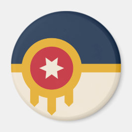 Vlag van Tulsa (Oklahoma) Magneet