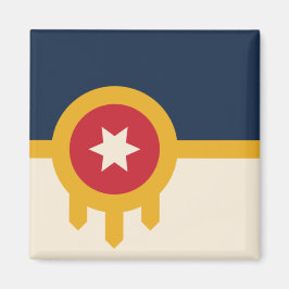 Vlag van Tulsa (Oklahoma) Magneet