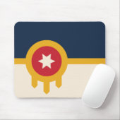 Vlag van Tulsa (Oklahoma) Muismat (Met muis)