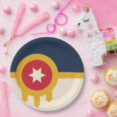 Vlag van Tulsa, Oklahoma Papieren Bordje (Feest)