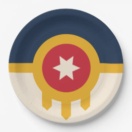 Vlag van Tulsa (Oklahoma) Papieren Bordje