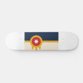 Vlag van Tulsa, Oklahoma Persoonlijk Skateboard (Horizontaal)