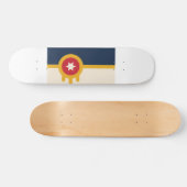 Vlag van Tulsa, Oklahoma Persoonlijk Skateboard (Horizontaal)