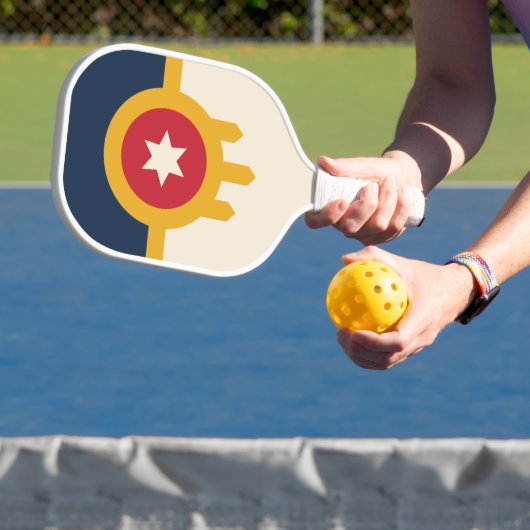 Vlag van Tulsa, Oklahoma Pickleball Paddle (Insitu)