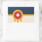 Vlag van Tulsa, Oklahoma Rechthoekige Sticker (Tas)