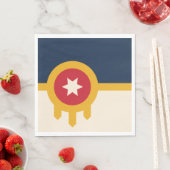 Vlag van Tulsa (Oklahoma) Servet (Insitu)