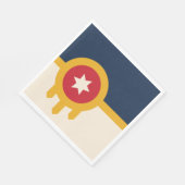 Vlag van Tulsa (Oklahoma) Servet (Hoek)