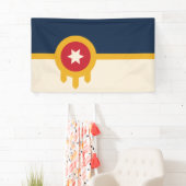 Vlag van Tulsa (Oklahoma) Spandoek (Insitu)