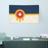 Vlag van Tulsa (Oklahoma) Spandoek (Beurs)