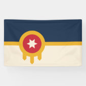 Vlag van Tulsa (Oklahoma) Spandoek (Horizontaal)
