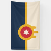 Vlag van Tulsa (Oklahoma) Spandoek (Verticaal)