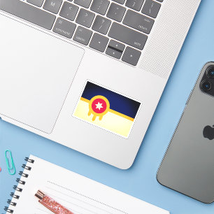 Vlag van Tulsa, Oklahoma Sticker