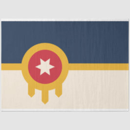 Vlag van Tulsa (Oklahoma) Tissuepapier