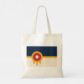 Vlag van Tulsa (Oklahoma) Tote Bag (Achterkant)