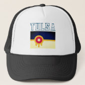 Vlag van Tulsa, Oklahoma Trucker Pet (Voorkant)