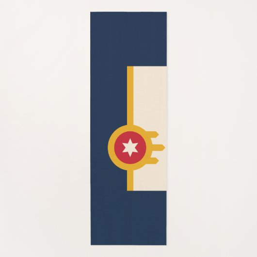 Vlag van Tulsa, Oklahoma Yogamat (Voorkant)